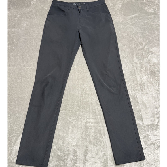 Vuori Meta Performance Pants Mens Slim Straight Charcoal Gray Stretch Athletic - Picture 1 of 13